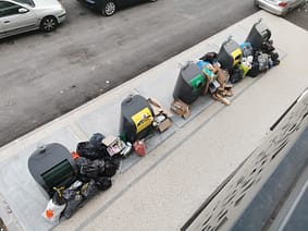 Amoncellement des poubelles faute de ramassage