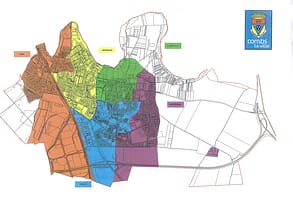 carte des Conseils de Quartiers 2008